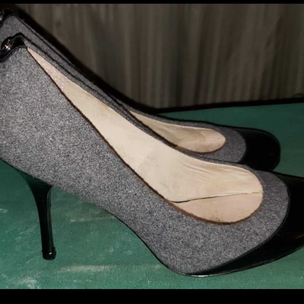 Michael Kors Grey and Black Pumps